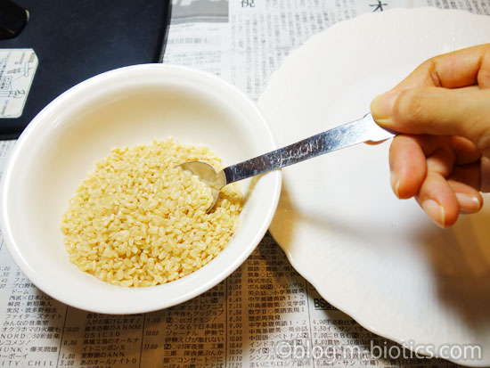 米に虫が湧いた　ノシメマダラメイガ　除去方法　小さじですくう